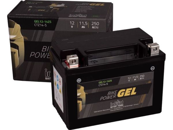 Intact GEL12-14ZS GEL-Motorradbatterie ersetzt 51617, M6017 12V 11.5Ah