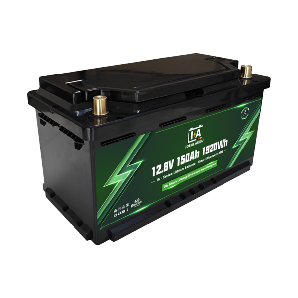 Idealakku IA-12-150, 12V 150Ah LiFePO4 Akku für Ducato, Ford, PSA, TGE Caravan