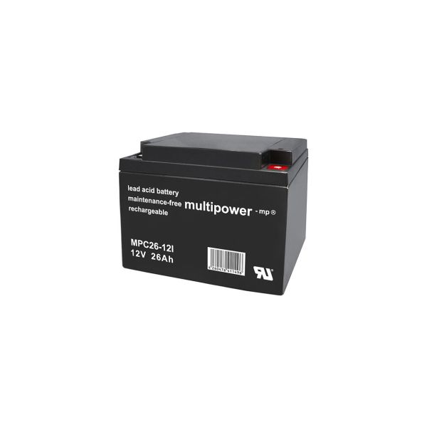 Multipower MPC26-12I 12V 26Ah Bleiakku Zyklenfest, M6
