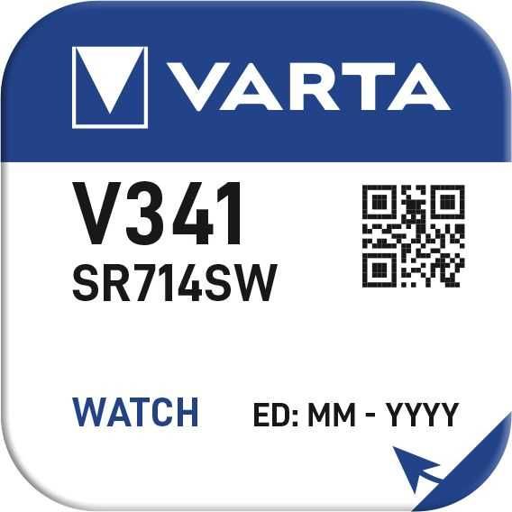 Varta V341 Knopfzelle ersetzt 341, SR714SW Batterie