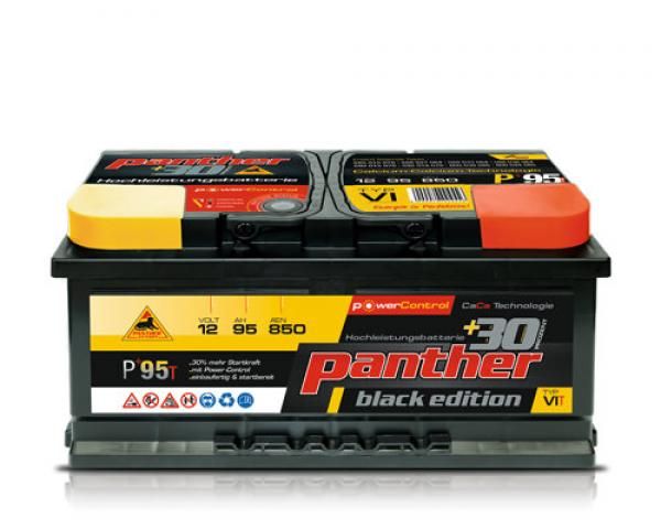 Autobatterie Panther P+95T 12V 95Ah 353 x 175 x 175mm