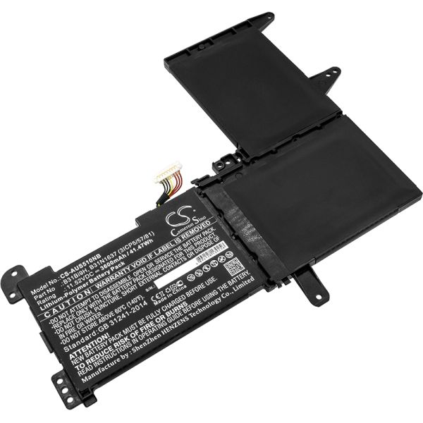 Akku passend für Asus S510UQ, X510UR, X510UN, X510UR 3600mAh