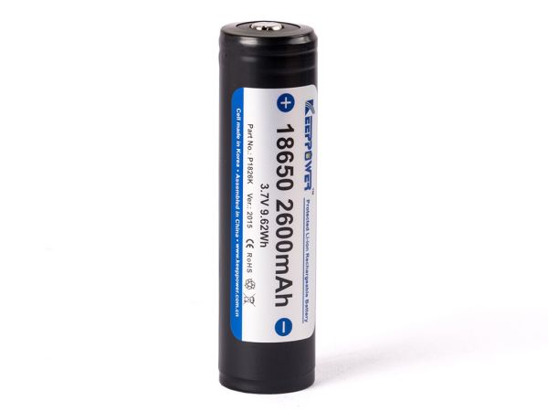 Keeppower 14500, 3.7V 1000mAh Li-ion Akku geschützt