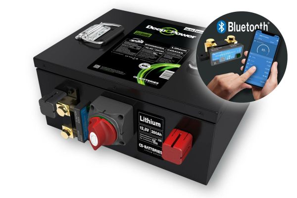 Abverkauf Deep C Power 12V 280Ah LiFePO4 Caravan Batterie mit Mess-Shunt