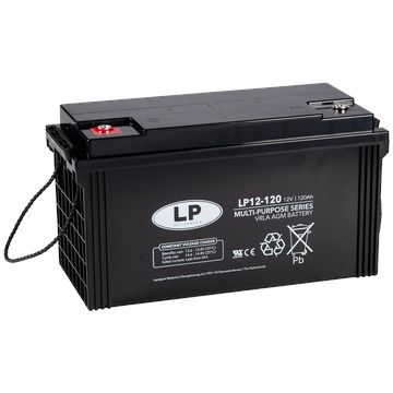LP VRLA AGM LP12-100 Bleiakku 12V 100Ah 407 x 177 x 225mm