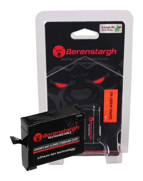 BERENSTARGH Akku ersetzt GoPro AHDBT-401 1160mAh