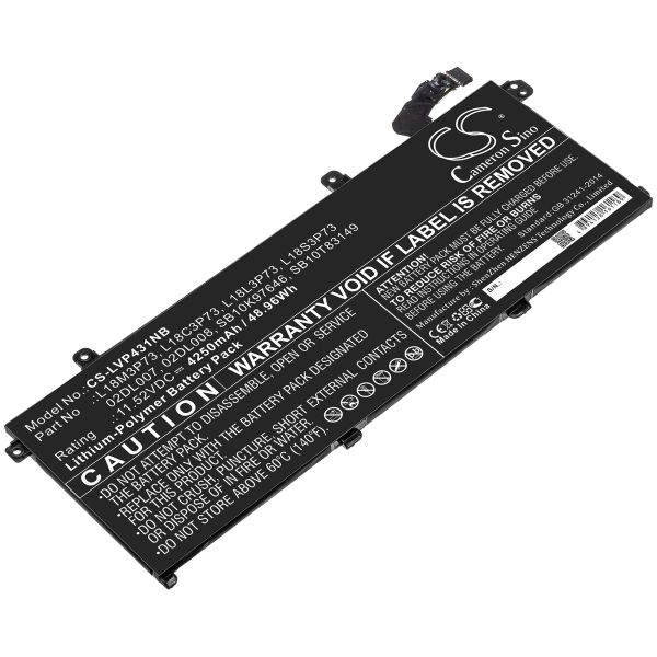 Akku ersetzt Lenovo L18C3P71, L18L3P73, L18M3P73 passend für ThinkPad P43s, T14, T490