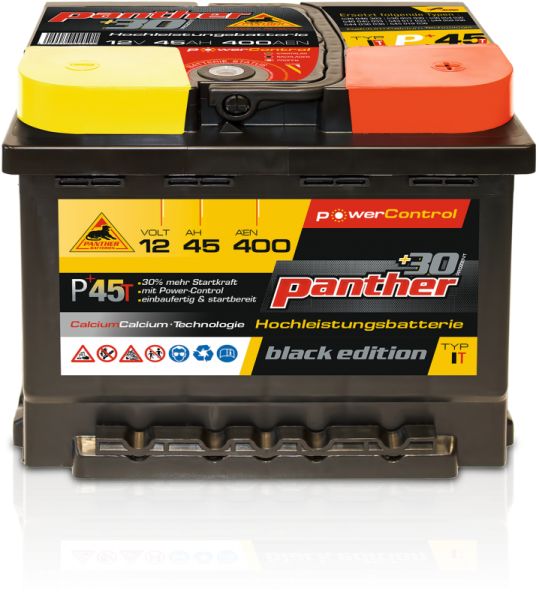 Autobatterie Panther P+45T 45Ah