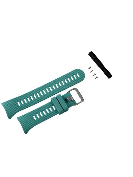 Silikon-Armband für Garmin Forerunner 45S türkis 20mm breit