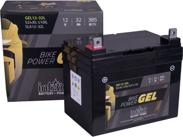 Intact GEL12-32L ersetzt U1-9, DIN 52430, U1-300 Batterie
