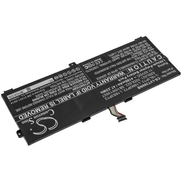 Akku passend für Lenovo ThinkPad X390 Yoga ersetzt 5B10W13927, 5B10W13928 47Wh