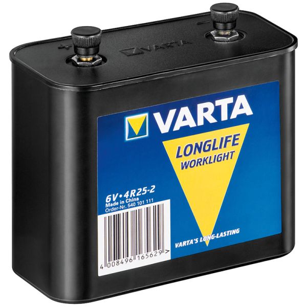Varta 540 / 4R25-2 Longlife Zink-Kohle Blockbatterie 6V 19Ah