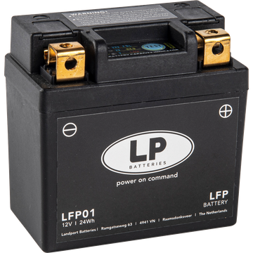 LP LFP01 LiFePo4 Batterie ersetzt GTX5L-BS, YTX5L-BS, LI-11 92 x 52 x 90mm