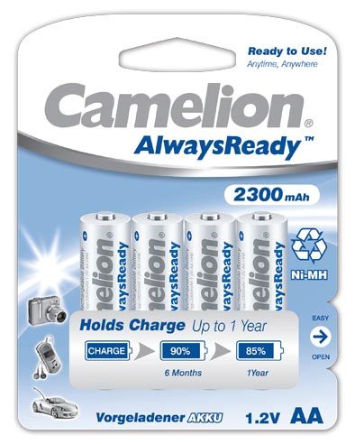 Camelion Always Ready AA, Mignon Akkus 2300mAh Ni-MH