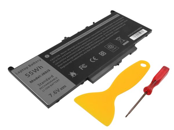 Akku ersetzt Dell 0F1KTM, J60J5 passend für Latitude 12 E7270, Latitude 14 E7470