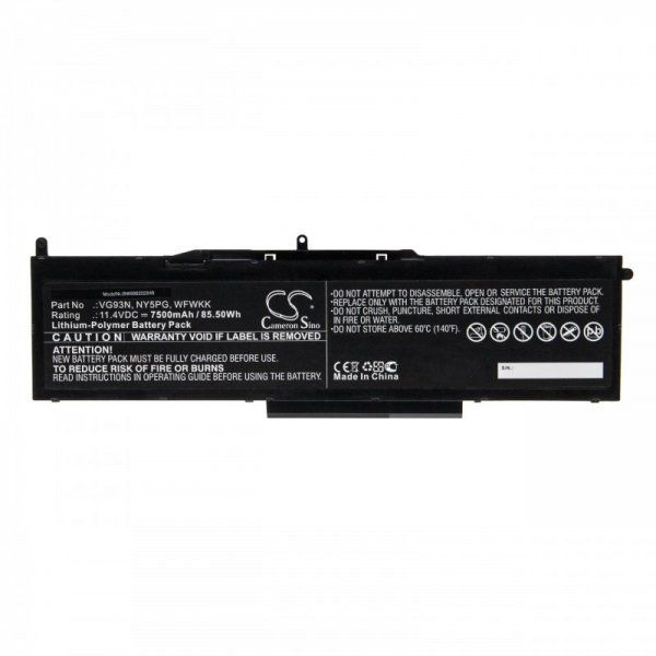 Akku passend für Dell Latitude 5580, 5591, Precision 3520, 3530 7500mAh