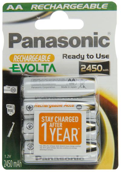 Panasonic Evolta HRR-3XXE AA Akkus 2450mAh (Ready-to-Use)