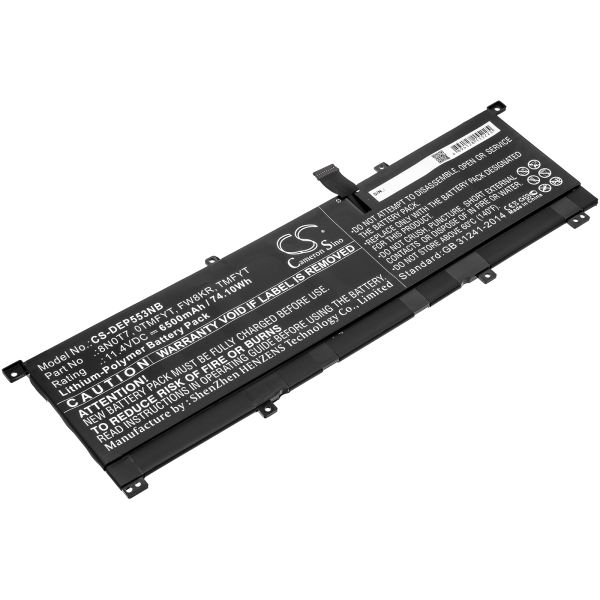 Akku ersetzt TMFYT, 0TMFYT, 8N0T7 passend für Dell XPS 15 2-in-1, XPS 15-9575