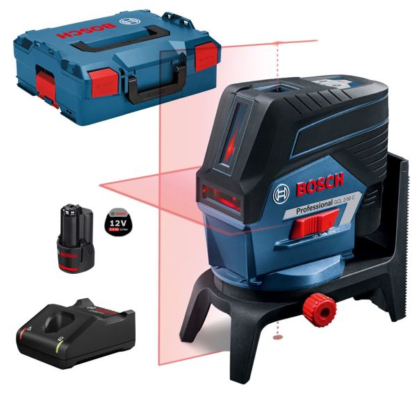 Bosch Punkt- und Linienlaser GCL 2-50 C 12 V / 1x 2,0 Ah Akku + Ladegerät