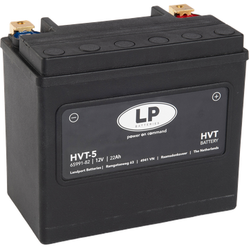 LP HVT-5 Motorradbatterie ersetzt 65991-82B, DIN 51912 12V 22Ah