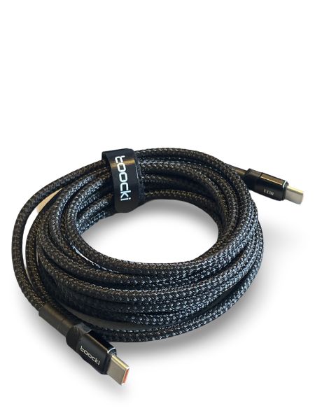 Schnellladekabel USB-C auf USB-C 2m max. 100W, schwarz