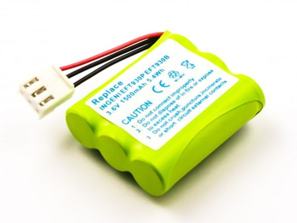 Akku für Ingenico EFT930B, 251360788 Ni-MH 1500mAh