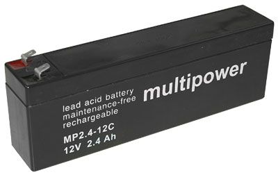 Multipower MP2.4-12C Bleiakku Zyklenfest, 12V 2.4A