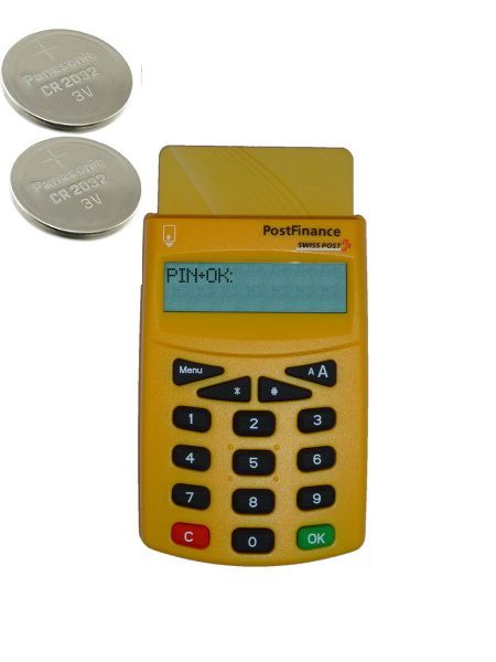 PostFinance Kartenleser Batterien 2Stück
