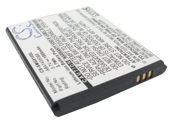 Akku ersetzt Samsung AB474350BU, AB474350BC 1000mAh