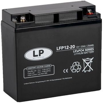 LP LFP12-20 12.8V 20Ah 256Wh LiFePO4 Versorgerbatterie