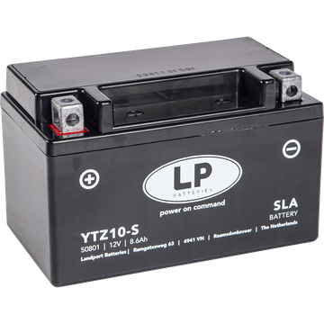 LP YTZ10-S SLA Motorradbatterie ersetzt SLA12-10Z-S, CTZ10-S 12V 8.6Ah
