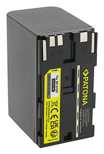 Akku ersetzt Canon BP-925, BP-955, BP-970G, BP-975, 6600mAh