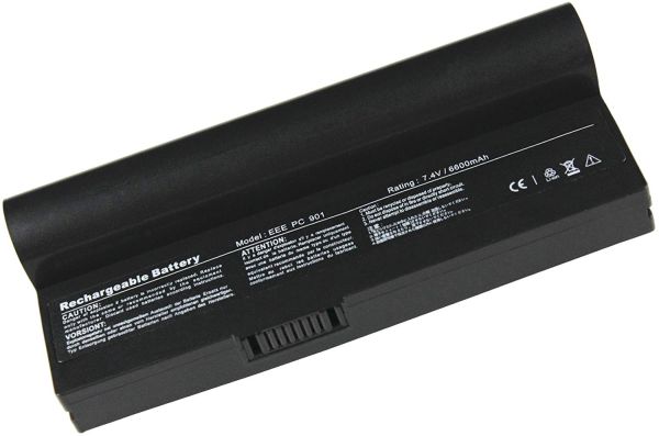 Akku ersetzt Asus AL22-901 passend für Eee PC 901 Serie 6600mAh