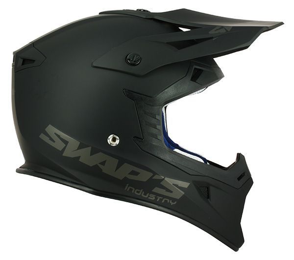 Swaps Motorrad Helm Cross BLUR S818 Schwarz Matt - Grösse M