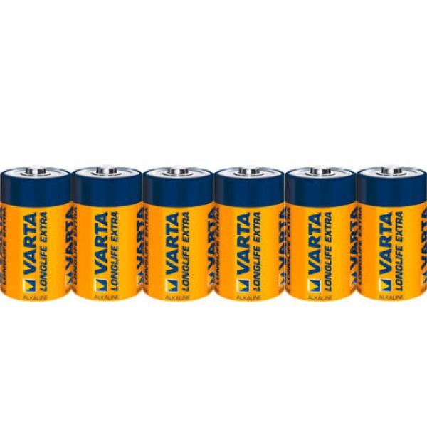 Varta 4114 Longlife Extra, LR14, C, Batterien 6er Pack