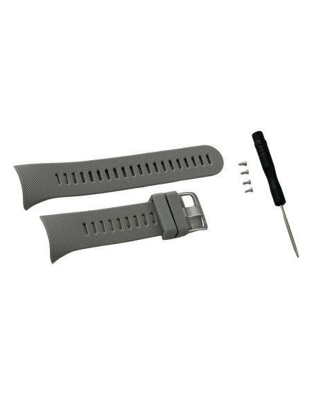 Silikon-Armband für Garmin Forerunner 45S grau 20mm breit