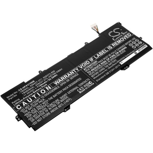 Akku ersetzt HP YB06XL, HSTNN-DB8H passend für HP Spectre X360 15