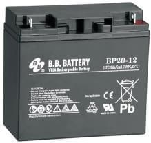 B.B. Battery 12V 20Ah Akku, AGM Bleiakku, BP20-12FR, M5 Innengew.