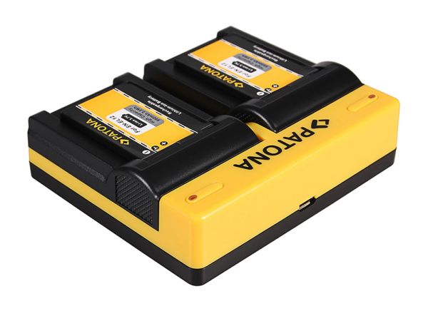 Dual Ladegerät für Nikon EN-EL12, NP-FM500H