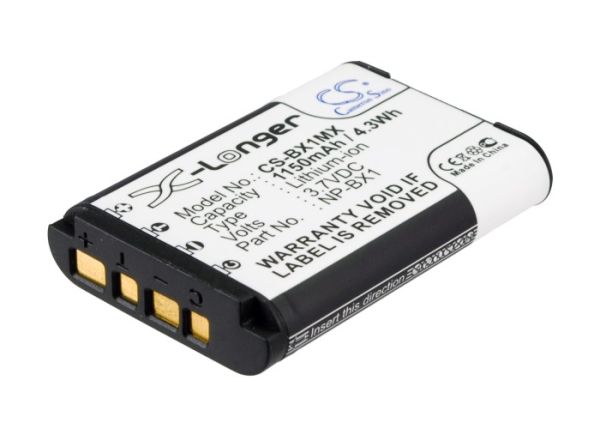 Akku passend für Sony DSC-WX300, DSC-HX300, -HX50 1090mAh