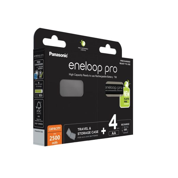 Panasonic eneloop Pro AA 2550mAh 4er-Blister BK-3HCDE/4BE