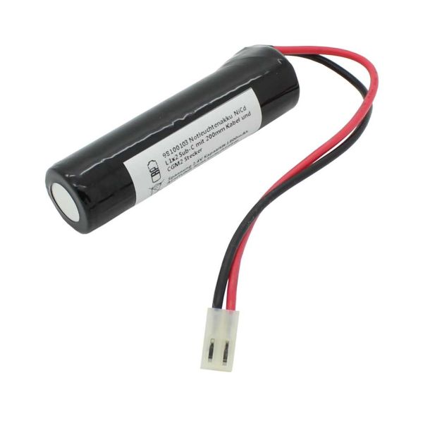Notleuchten Akku ersetzt Elubat Swiss, 275 602, 275602, 2.4V 1.8Ah Ni-MH