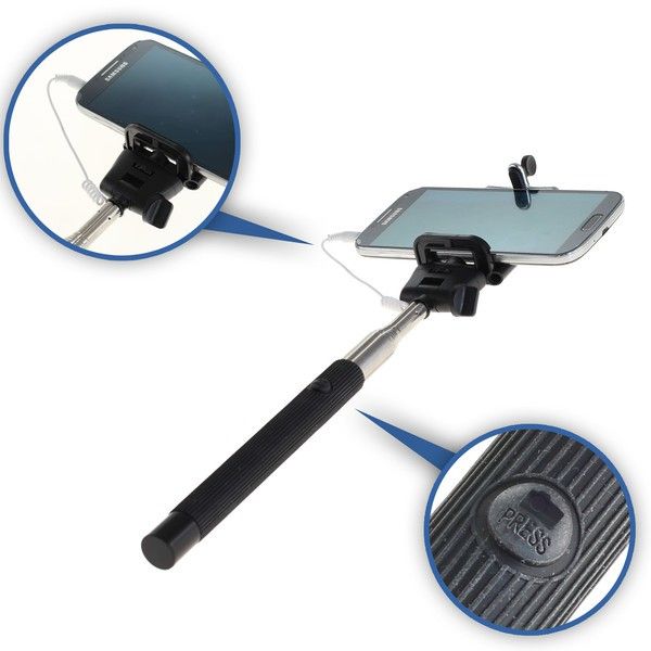 Selfie Stick - Monopod ausziehbar mit Auslöseknopf